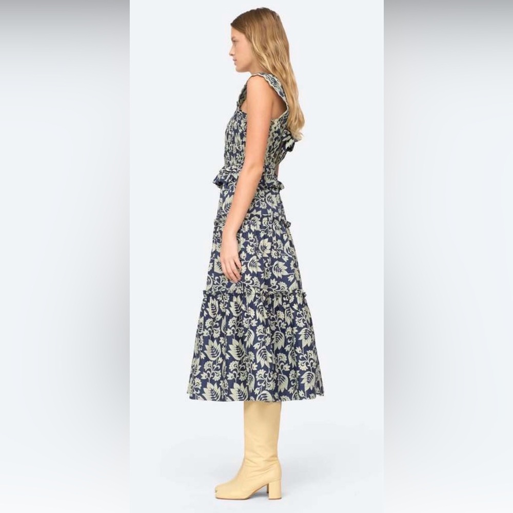 Sea New York Navy and Cream Floral Maxi Dress - Picture 3 of 5